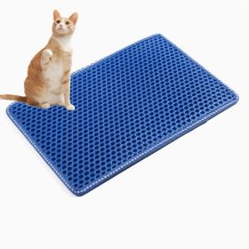 Cat Litter Mat; Kitty Litter Trapping Mat; Double Layer Mats with MiLi Shape Scratching design; Urine Waterproof; Easy Clean; Scatter Control 21"
