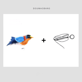 Cute Bird Design Cat Teaser Toy, SimulationParrot Cat Teaser Toy, Interactive Cat Teaser Toy,Pet Supplies Catbirdtoy Catnip (Option: Apricot)