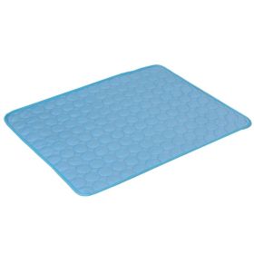 Dog Cooling Mat Summer Pets Cold Bed Extra Large For Small Big Dogs Pet Accessories Cat Durable Blanket Sofa Cat Ice Pad Blanket Pet Products (Option: Blue Edging-XS40*30cm)