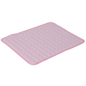 Dog Cooling Mat Summer Pets Cold Bed Extra Large For Small Big Dogs Pet Accessories Cat Durable Blanket Sofa Cat Ice Pad Blanket Pet Products (Option: Pink Edging-S50*40cm)